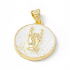Rack Plating Brass Enamel Pendants KK-B065-03G-03-1