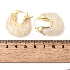 Brass Resin Hoop Earrings EJEW-P333-11C-G01-5