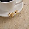 304 Stainless Steel Cuff Rings for Women RJEW-B137-02G-03-1