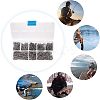 400Pcs 8 Style 201 Stainless Steel Fishing Connector Quick Change Safe Lock FIND-FH0001-86-5