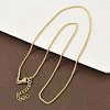 1.5MM Brass Wheat Chain Necklaces for Women NJEW-K271-14G-1