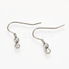 304 Stainless Steel Earring Hooks X-STAS-T015-42-2