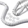 Flat Round Handmade Polymer Clay Beads CLAY-R067-12mm-39-2