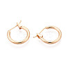 304 Stainless Steel Hoop Earrings EJEW-T048-25A-G-2