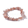 Natural Sunstone Beads Stretch Bracelets BJEW-JB04152-01-1