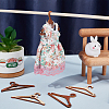 24Pcs 4 Styles Unfinished Wooden WOOD-BC0001-39-4
