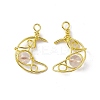 Natural Quartz Crystal Pendants G-H281-41G-10-2