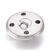 Brass Shank Button BUTT-WH0009-01S-2