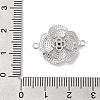 Brass Pave Glass Connector Charms KK-Z073-32P-05-3