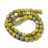 Handmade Lampwork Chevron Beads Strands LAMP-K041-01B-24-3