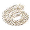 Electroplate Triangle Glass Beads Strands EGLA-A036-11A-PL02-2