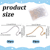 100Pcs 2 Style 316 Surgical & 304 Stainless Steel Earring Hooks STAS-UN0054-50-5