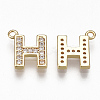 Brass Cubic Zirconia Charms KK-S348-330H-2