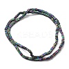 Electroplated Natural Lava Rock Beads Strands G-Q1009-B01-02H-2
