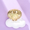 Stainless Steel Adjustable Cuff Rings for Women LS-RJEW-B126-01G-2