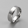 Stainless Steel Simple Plain Band Ring for Women RJEW-WH0015-04A-1