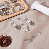 20Pcs Plastic & Iron Snap Clip Straps AJEW-LP0008-05-1