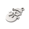 Anti-Tarnish Christmas 201 Stainless Steel Pendants STAS-Q015-09P-2