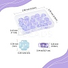 20Pcs Transparent Spray Painted Glass Beads GLAA-FS0002-40A-4
