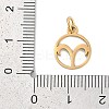 Ion Plating(IP) 304 Stainless Steel Charms STAS-R135-05G-06-3