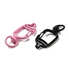 Spray Painted Alloy Swivel Clasps X-FIND-M008-01-2