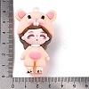 The 12 Chinese Zodiac Girl Doll PVC Plastic Pendants LS-KY-S172-16A-3