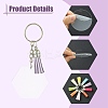 DIY Acrylic Pendant Keychain with Faux Suede Tassel Making Kits DIY-CJ0002-68-3
