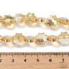 Electroplate Transparent Glass Beads EGLA-H112-04HP-01-4