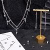 40Pcs 5 Style 304 & 201 Stainless Steel Charms STAS-SC0003-76-4
