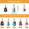 30Pcs 5 Colors Rack Plating Golden Tone Alloy Pendants ENAM-SZ0004-06-2