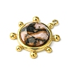 Faceted Natural Rhodonite Pendants FIND-Z028-39A-2
