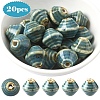 20Pcs Handmade Porcelain Beads PORC-YW0001-43C-1