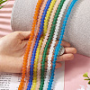 8 Strands 8 Colors Transparent Glass Beads Strands GLAA-TA0002-20-5