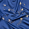 2 Pairs 2 Colors Crystal Rhinestone Butterfly Cuff Earrings EJEW-HY0001-01-4