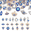 40Pcs Zinc Alloy Rhinestone Connector Charms & Pendants Kits FIND-HY0004-30-1