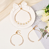 3Pcs Brass Pave Clear Cubic Zirconia Rectangle Slider Bracelet Making BJEW-BBC0001-19-5