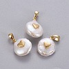 Natural Cultured Freshwater Pearl Pendants X-KK-L187-15G-1