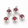 201 Stainless Steel Rhinestone Charms STAS-S068-01-2