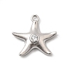 Brass Micro Pave Cubic Zirconia Pendants KK-P321-02A-P-1