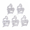 Tarnish Resistant 201 Stainless Steel Pendants STAS-N091-40S-1