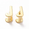 Initial Hoop Earrings for Women EJEW-P194-01G-J-1