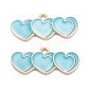 Alloy Enamel Pendants ENAM-O048-01KCG-C-1