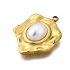 Plastic Pearl Pendants STAS-Q360-03K-G-2