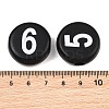 Opaque Acrylic European Beads AC-CBA1794-02-3