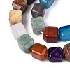 Natural & Synthetic Mixed Stone Beads Strands G-T142-77-3