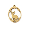 304 Stainless Steel Pendants STAS-Q354-02A-G-1