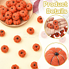 36Pcs Handwork Wool Needle Felting Pumpkin Ornaments AJEW-SC0031-39A-3