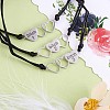3Pcs 3 Style 430 Stainless Steel Heart with Word Bitch Link Bracelets Set JB717A-2