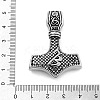 Viking 304 Stainless Steel Pendants STAS-N105-04A-AS-3