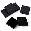 5Pcs Rhombus Textured Cardboard Jewelry Packing Boxes with Sponge Inside CBOX-TA0001-18F-2